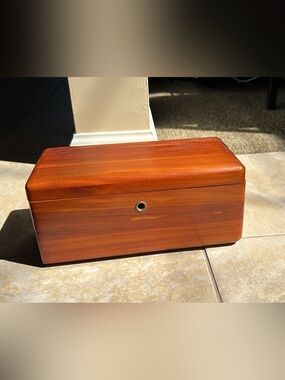Vintage mini lane wood chest